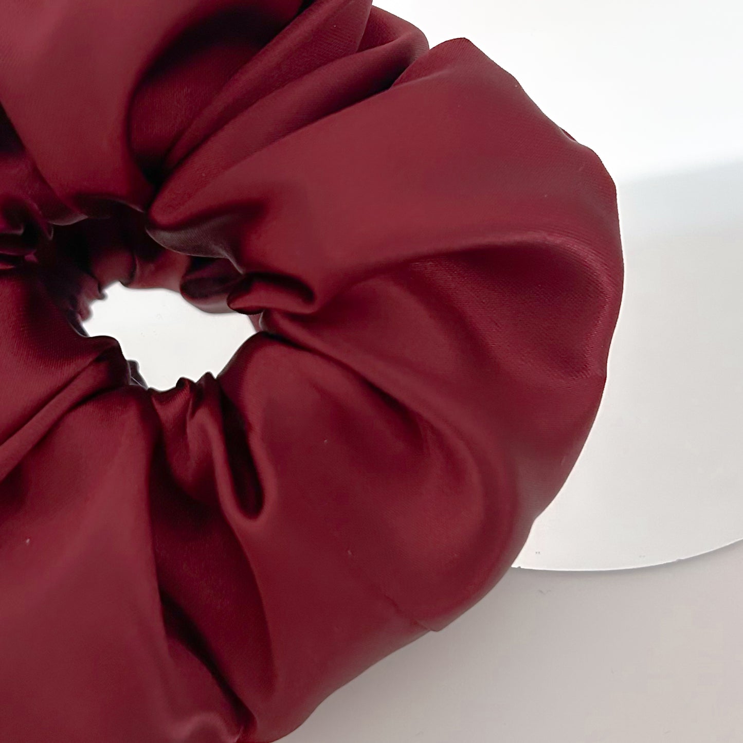 Red Wine Satin Scrunchie